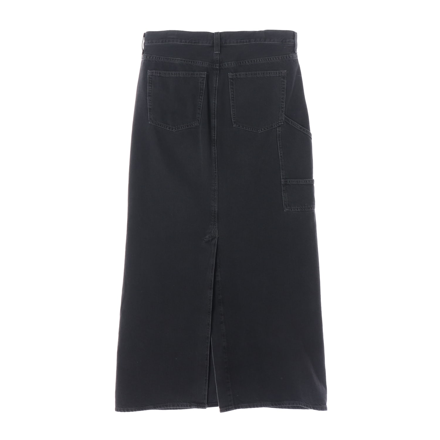 코스 23SS 데님 롱 스커트 맥시 흑청 청치마 이미지 2