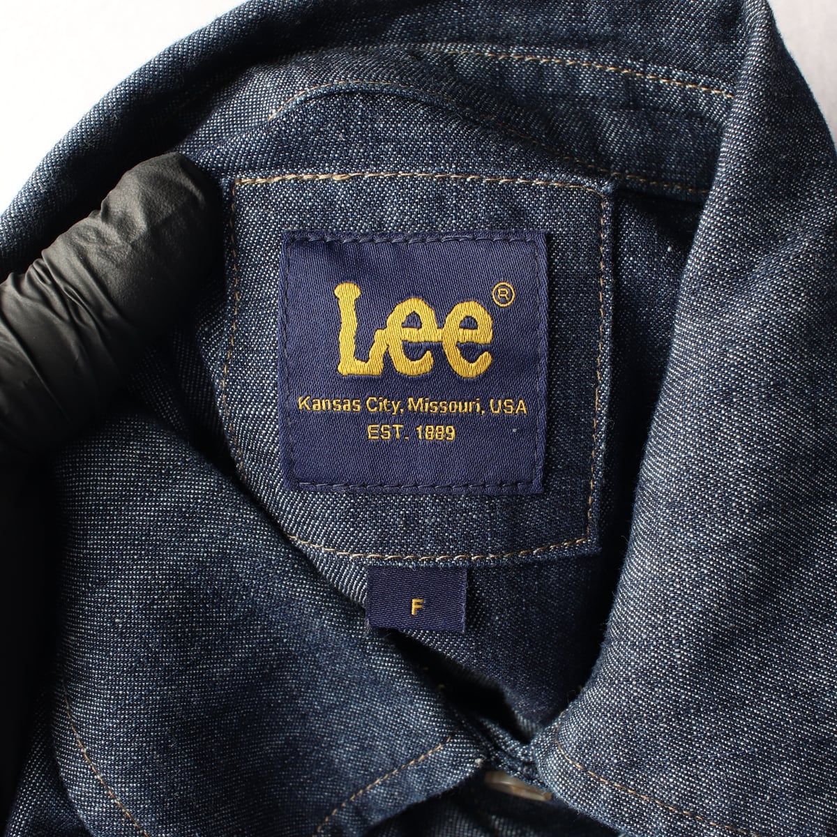 리 LEE 24FW 셔츠 데님 롱 원피스 인디고 로우 상세 이미지 3