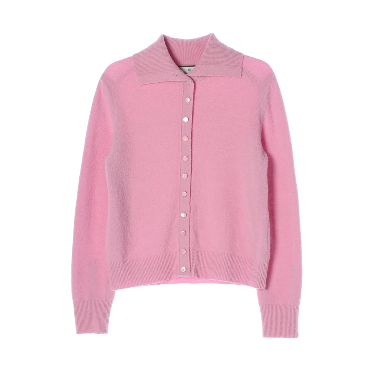 모조에스핀 24FW 울 블렌드 가디건 핑크 상세 이미지 1