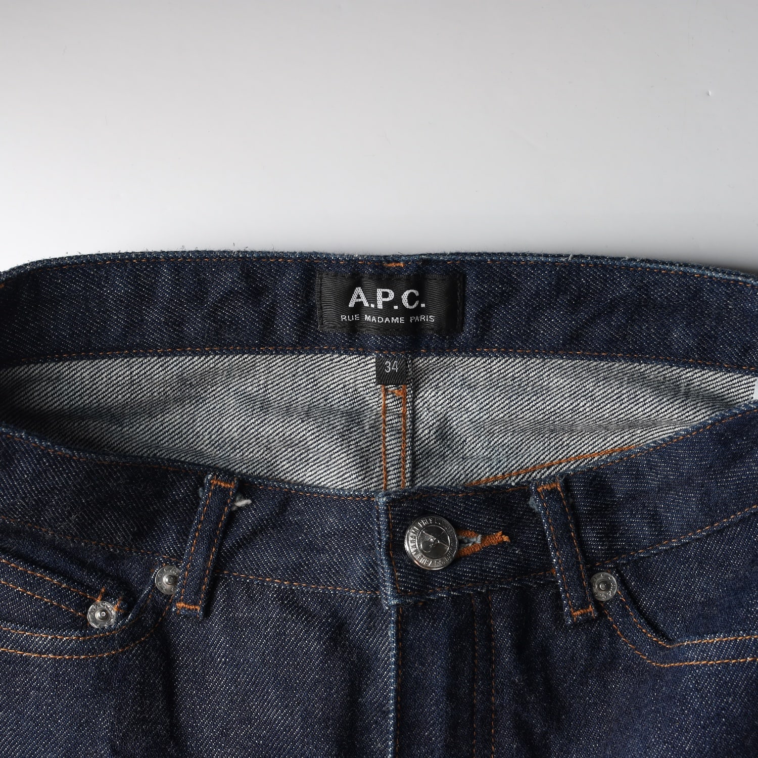 아페쎄 APC 마이크로 미니 데님 숏 스커트 생지 청치마  이미지 3