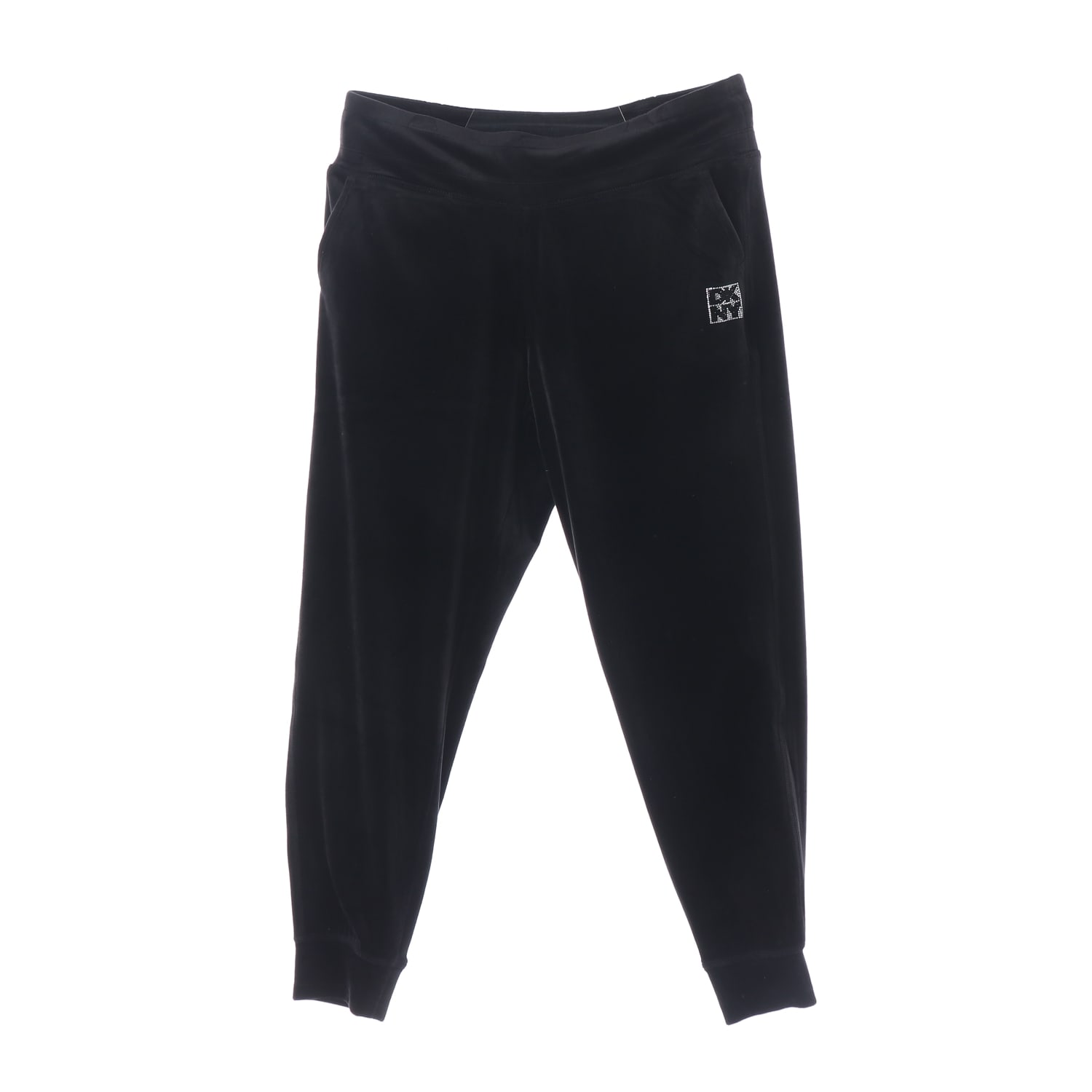 디케이엔와이 DKNY 25SS 플래티넘 벨루어 라인스톤 조거팬츠 이미지 1