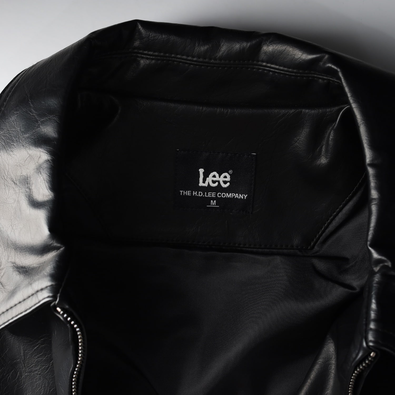리 Lee 24SS 리 비건 레더 블루종 자켓 이미지 4