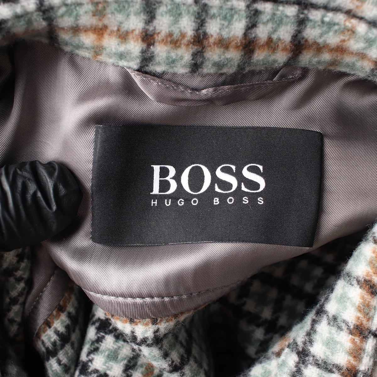 휴고 보스 21FW C CARPER 코치재킷 체크 패턴 울 재킷 상세 이미지 3
