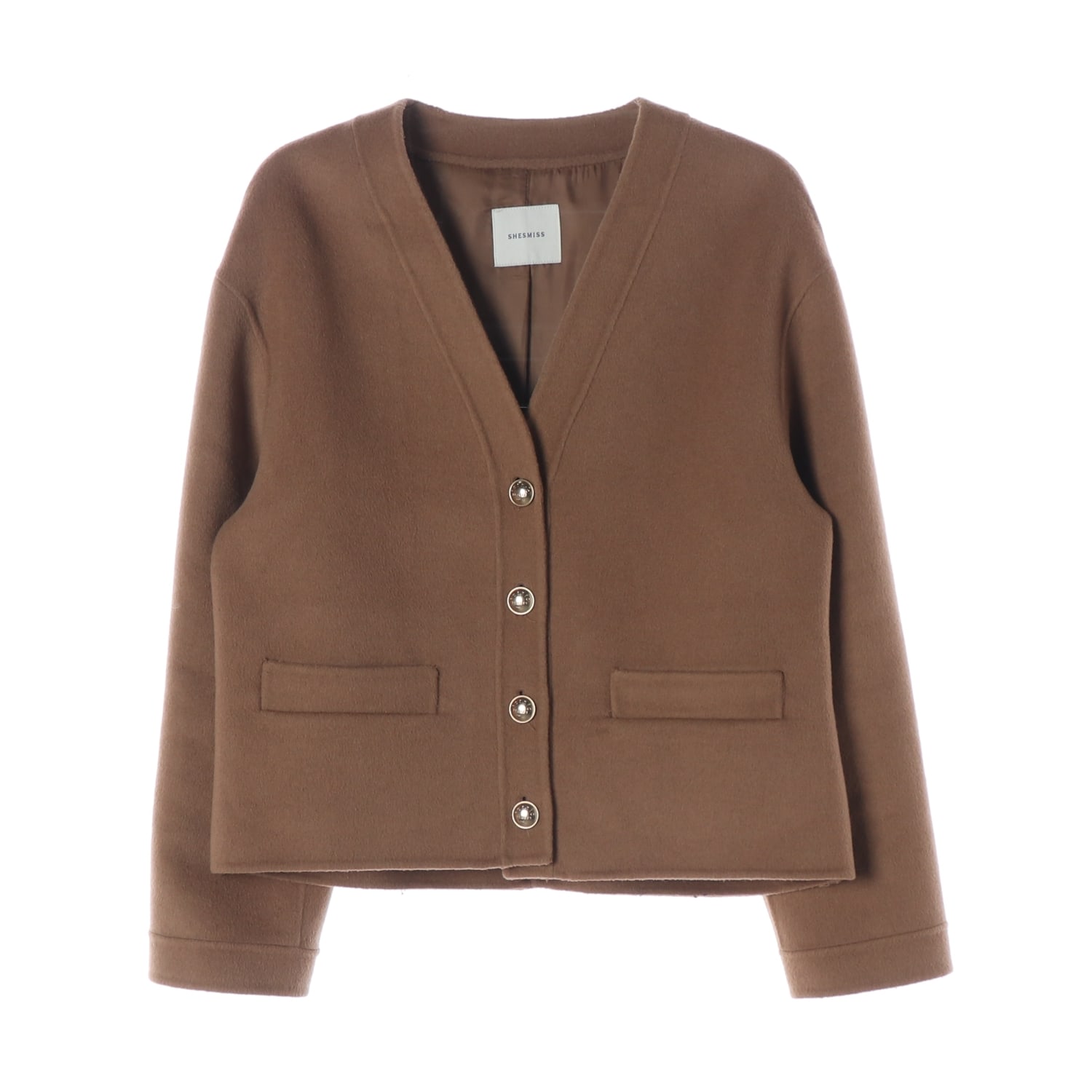 쉬즈미스 24FW 울 블렌드 브이넥 재킷 이미지 1