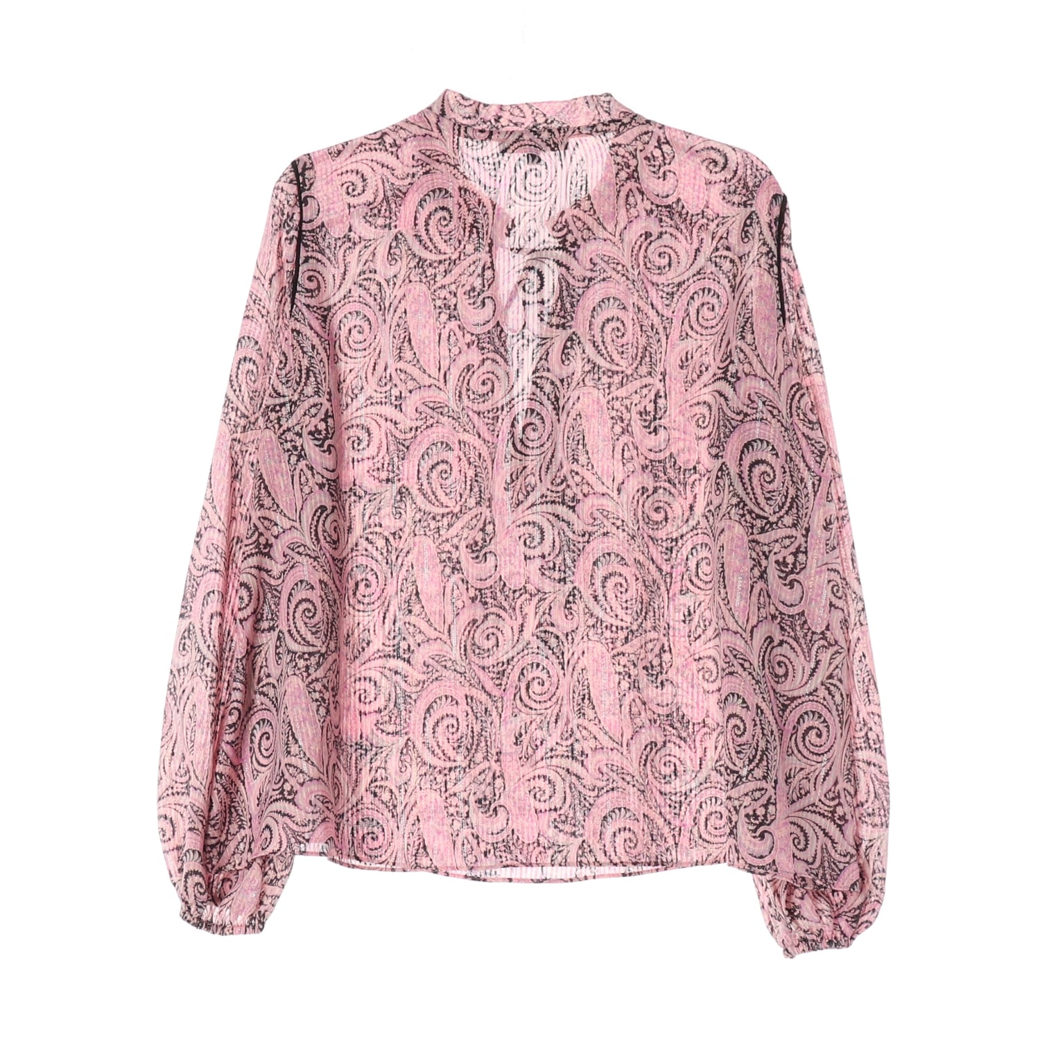 마쥬 22SS 페이즐리 패턴 타이넥 블라우스 이미지 2