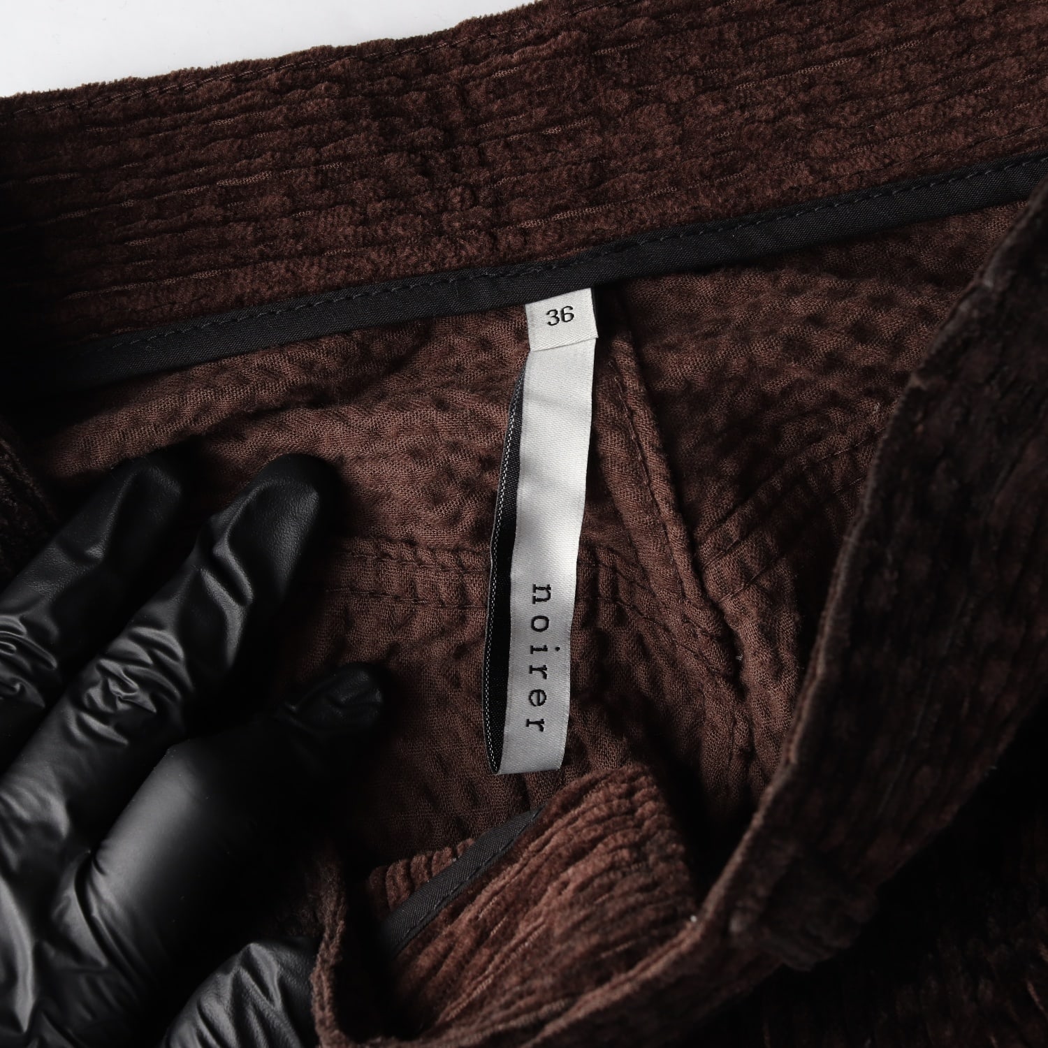 노이어 22FW 웨이브 코듀로이 그라데이션 팬츠 브라운 이미지 3