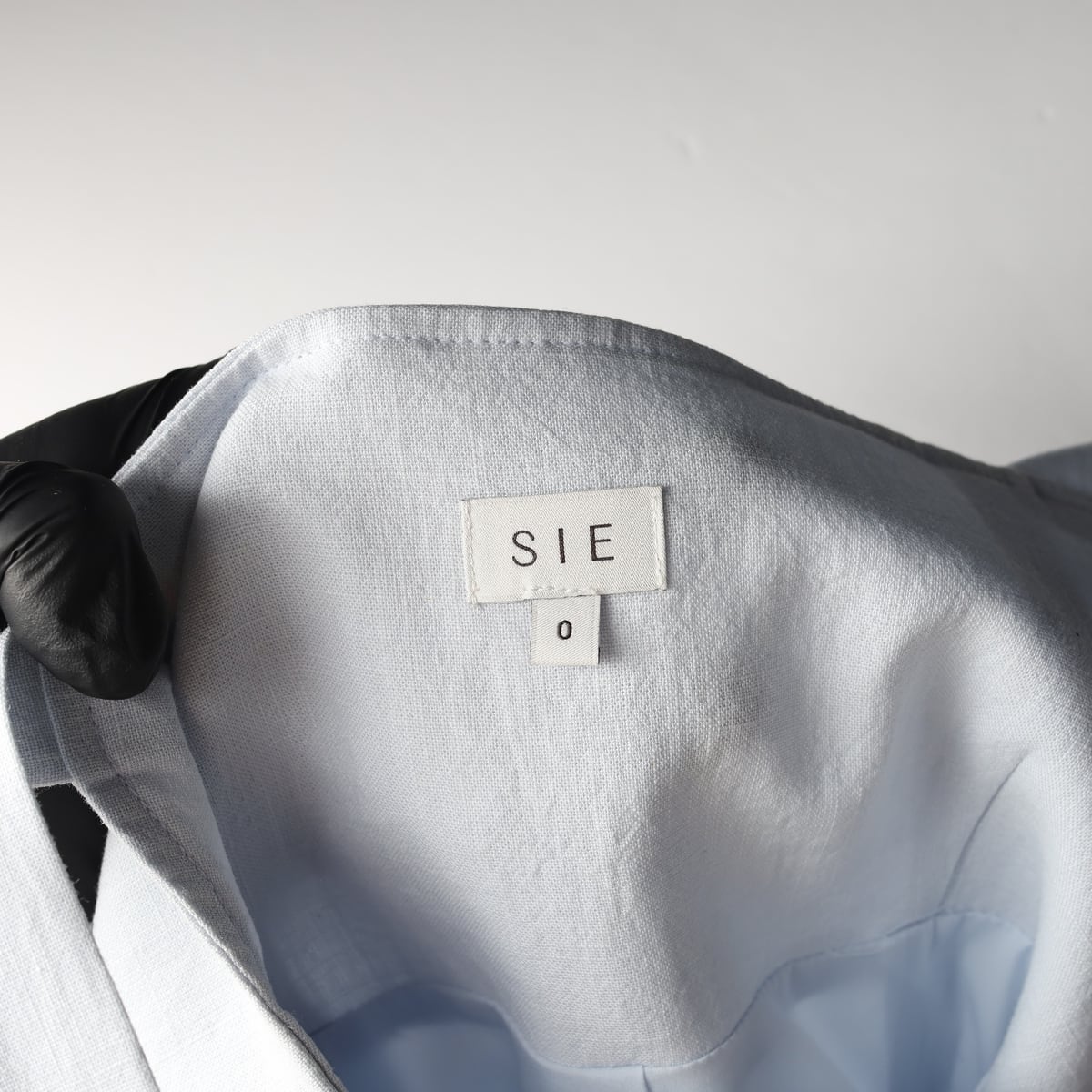 시에 SIE 린넨 텐셀 블렌드 뷔스티에 슬리브리스 롱 원피스 스카이블루 상세 이미지 3