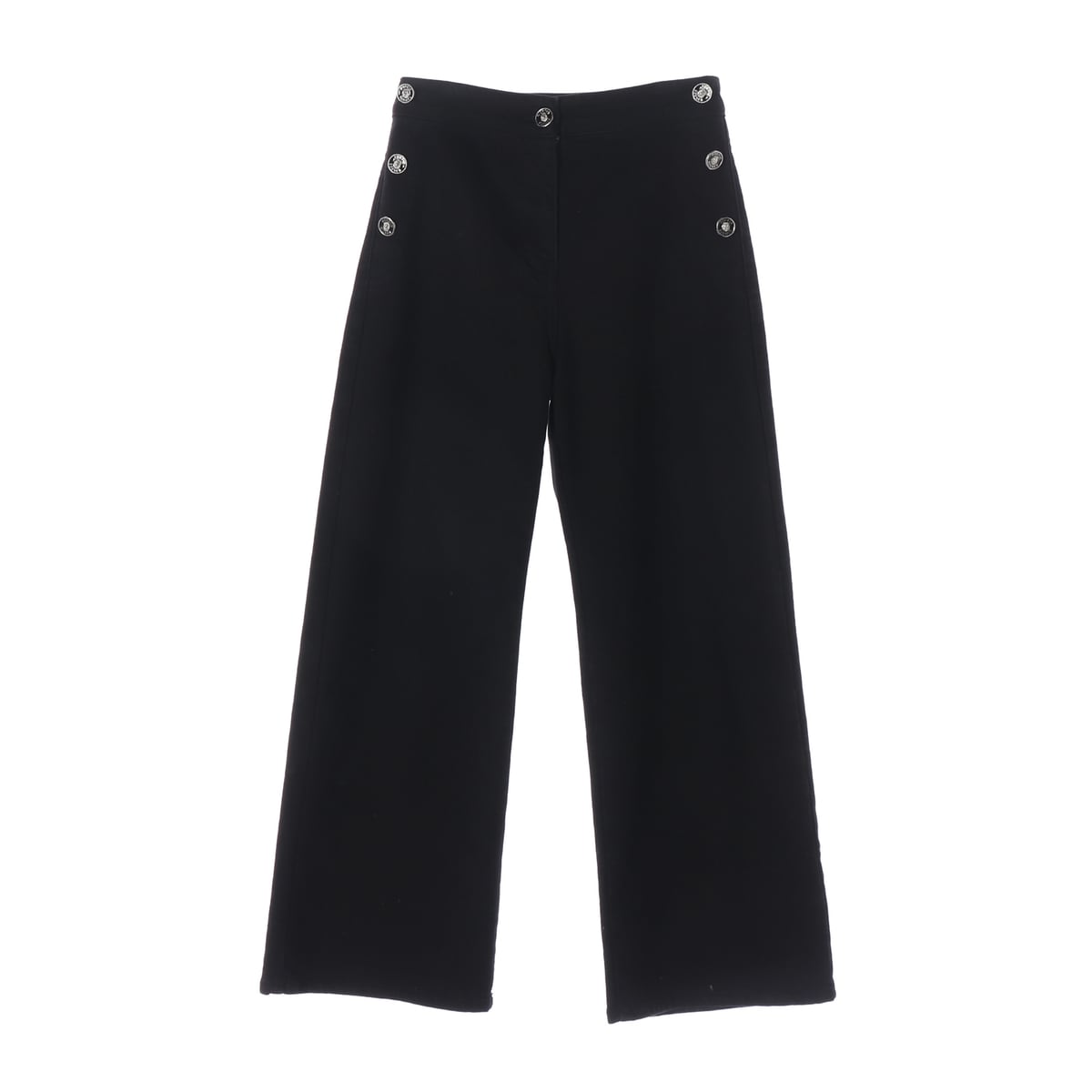 타임 22FW 세일러 버튼 와이드핏 데님 팬츠 블랙 진 상세 이미지 1