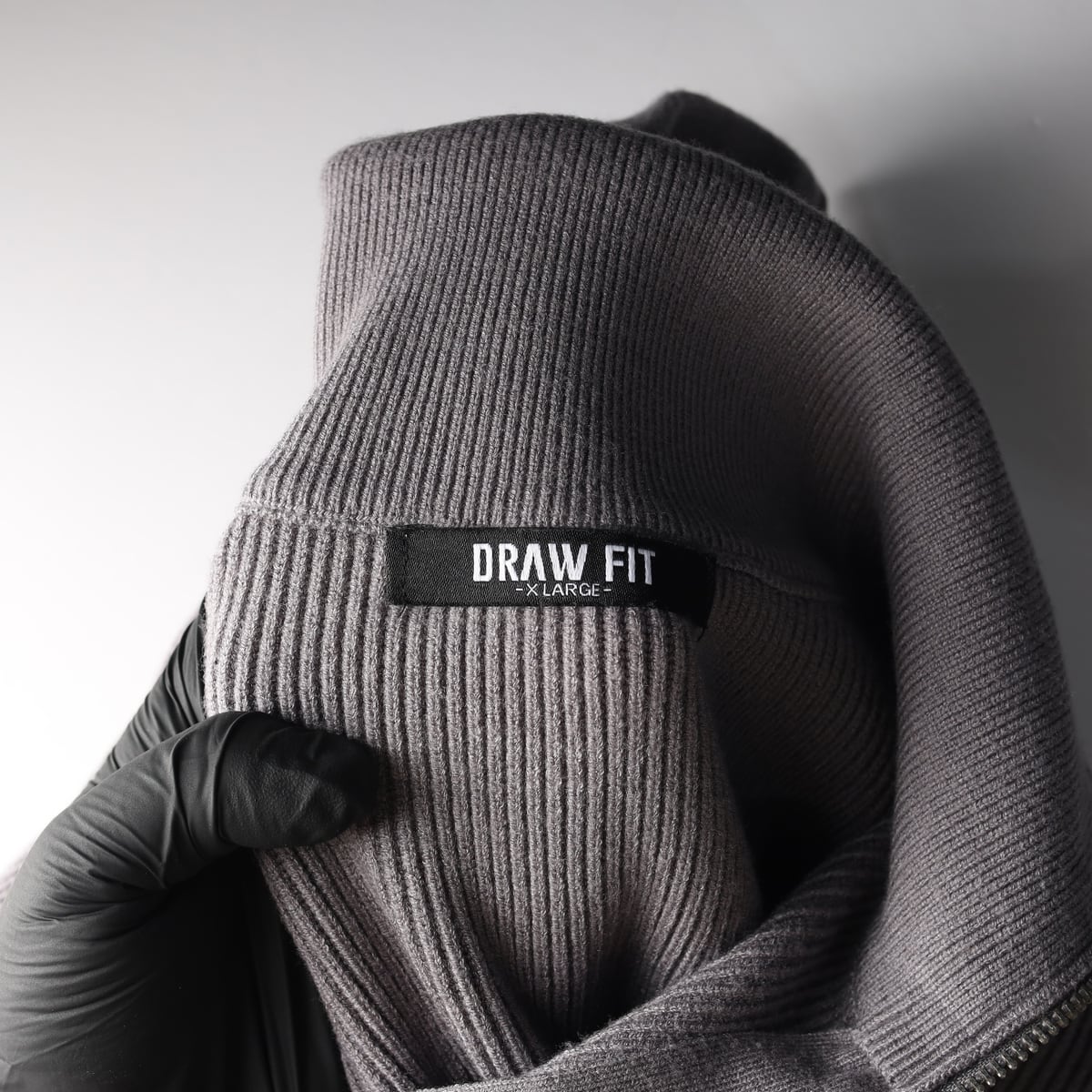 드로우핏 21FW 하프집업 골지 울 혼방 니트 스웨터 상세 이미지 3