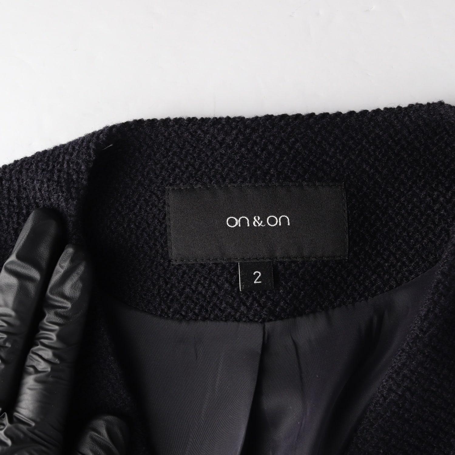 온앤온 21FW 울 혼방 카라리스 버튼 재킷 이미지 3