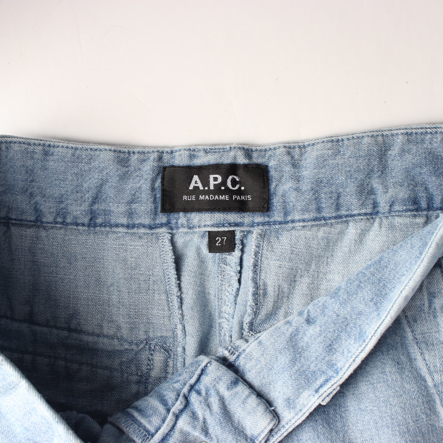 아페쎄 APC 23SS 포켓 디테일 스트레이트 데님팬츠 청바지 W27 이미지 3