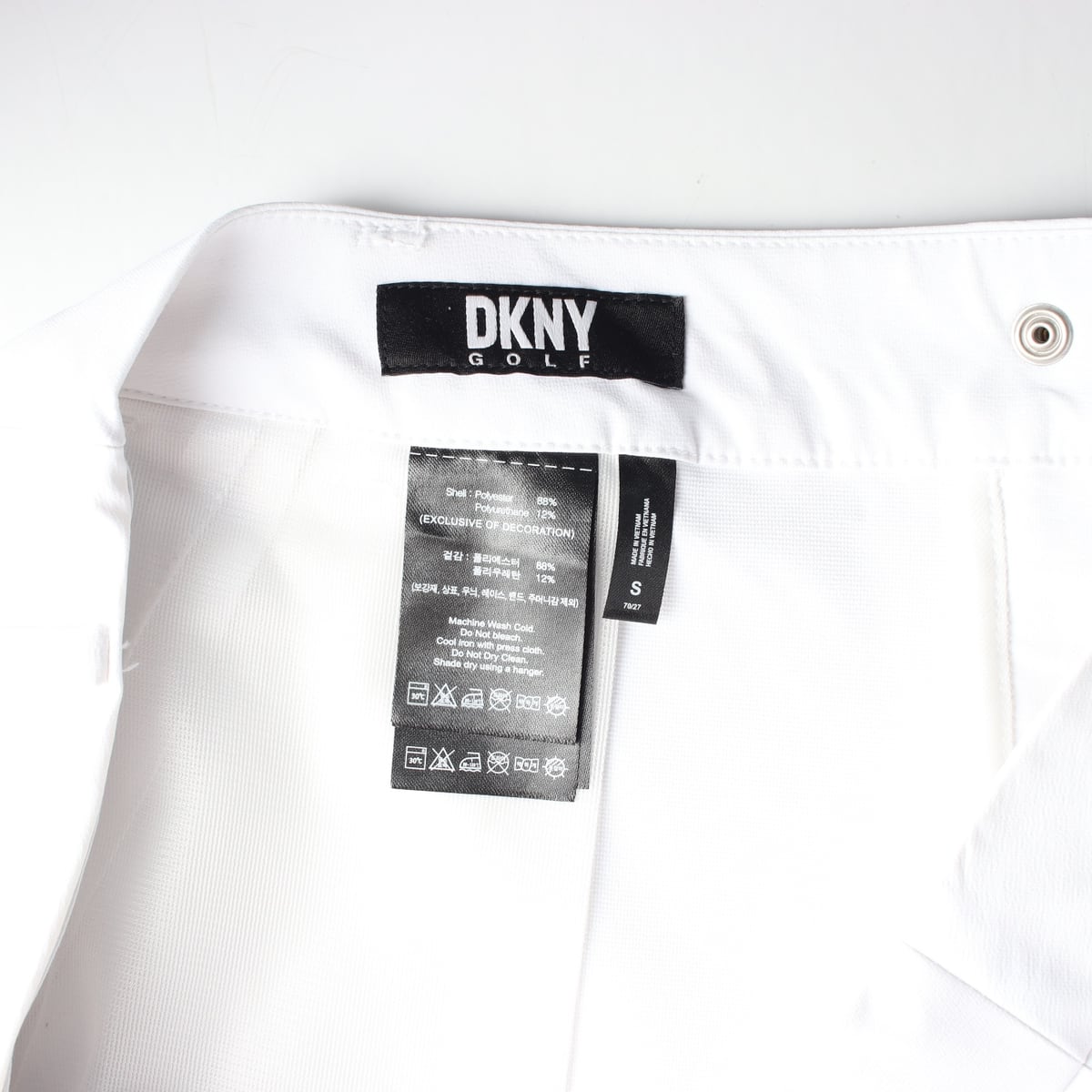 디케이엔와이 DKNY 골프 24SS 슬림 숏팬츠 화이트 상세 이미지 3
