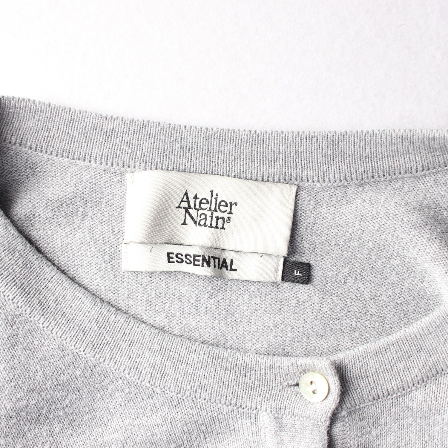 아틀리에 나인 24FW ESSENTIAL 면 가디건 이미지 3
