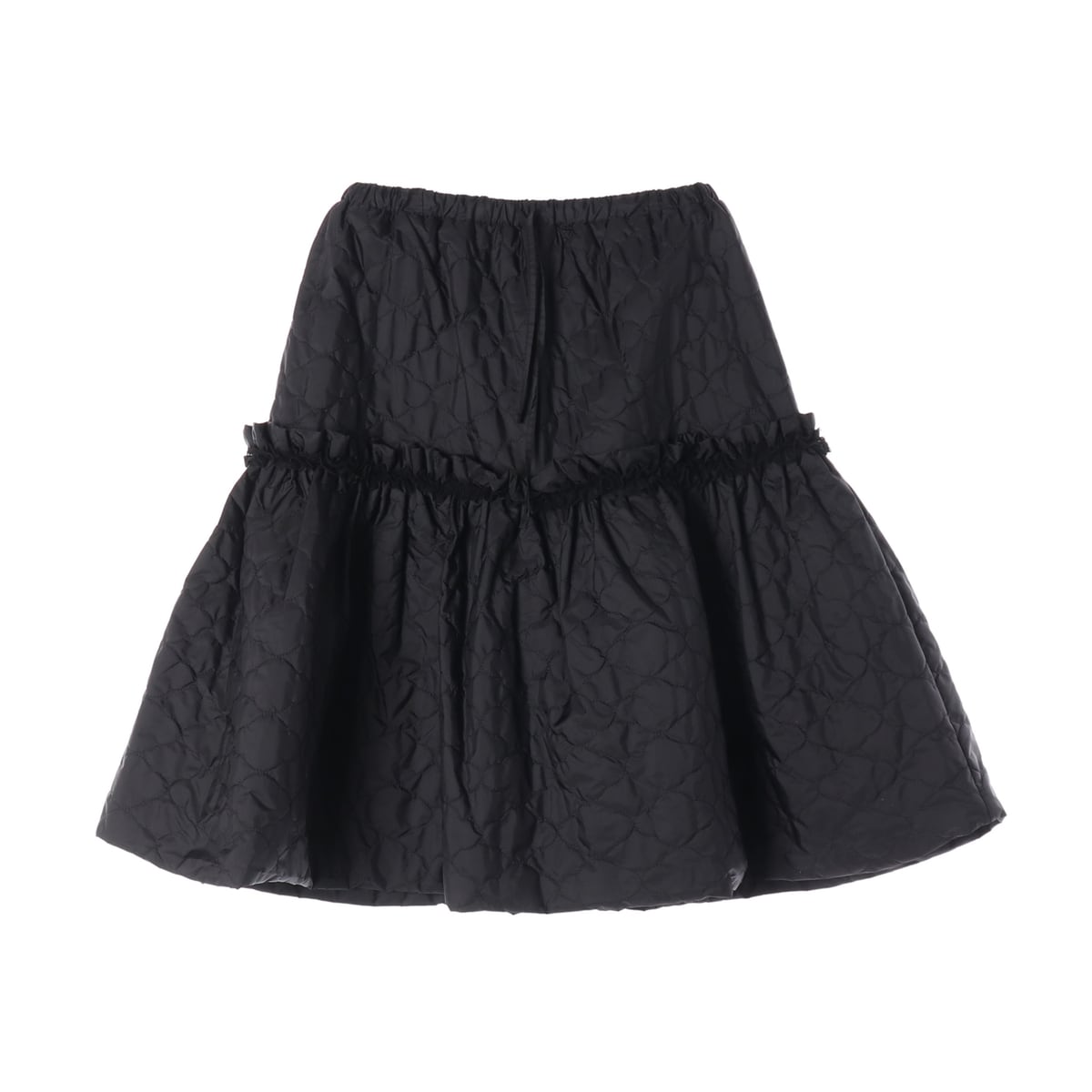 타입서비스 26SS Quilted Ruffled 퀼팅 러플 플레어 롱 스커트 상세 이미지 1