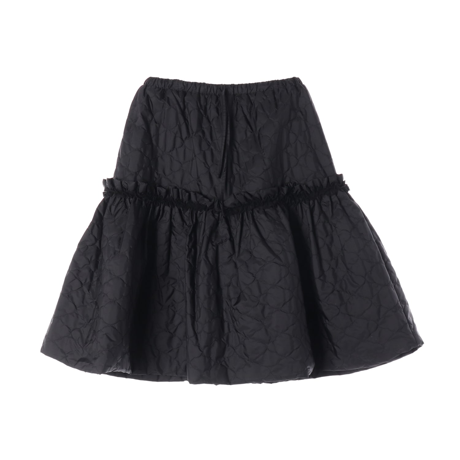 타입서비스 26SS Quilted Ruffled 퀼팅 러플 플레어 롱 스커트 이미지 1