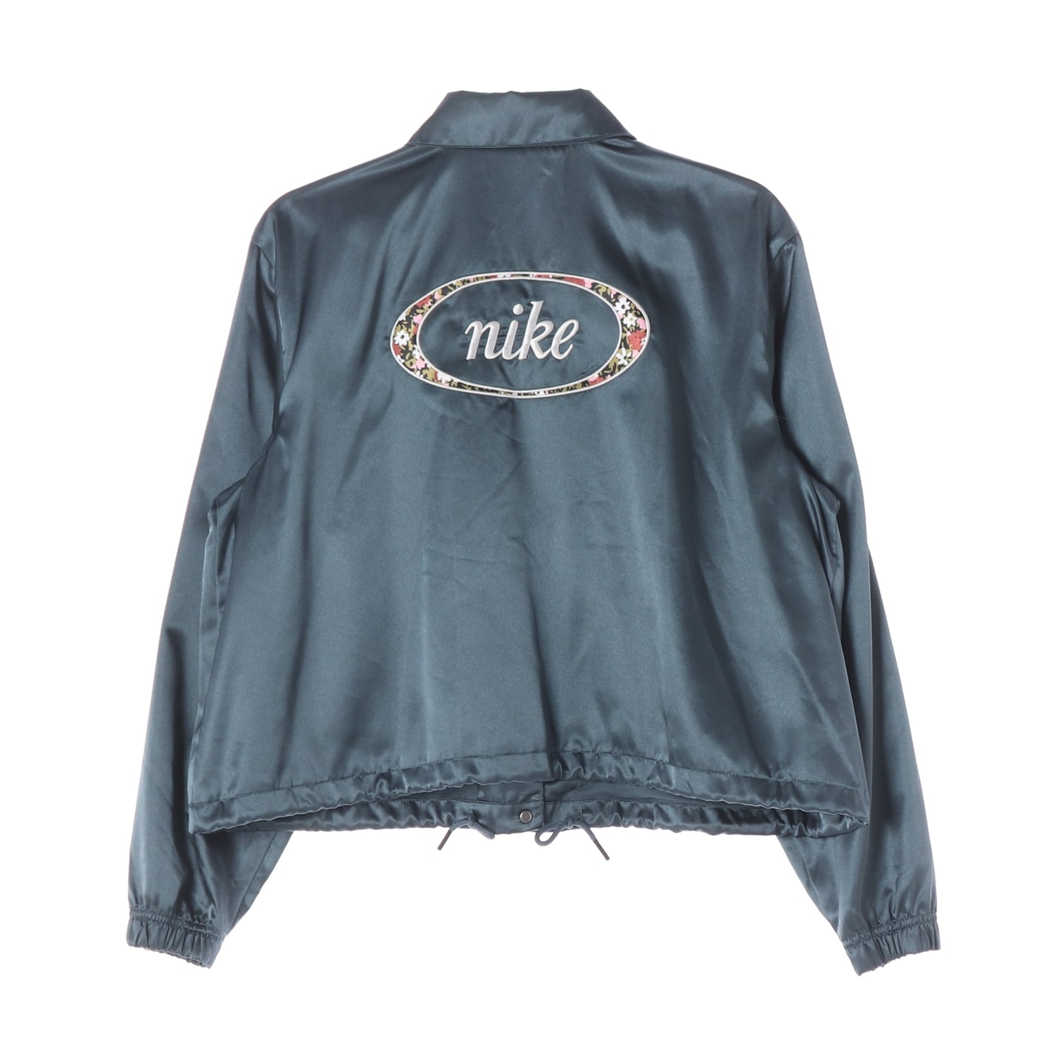 나이키 플로럴 로고 크롭 점퍼 새틴 코치 재킷  이미지 2