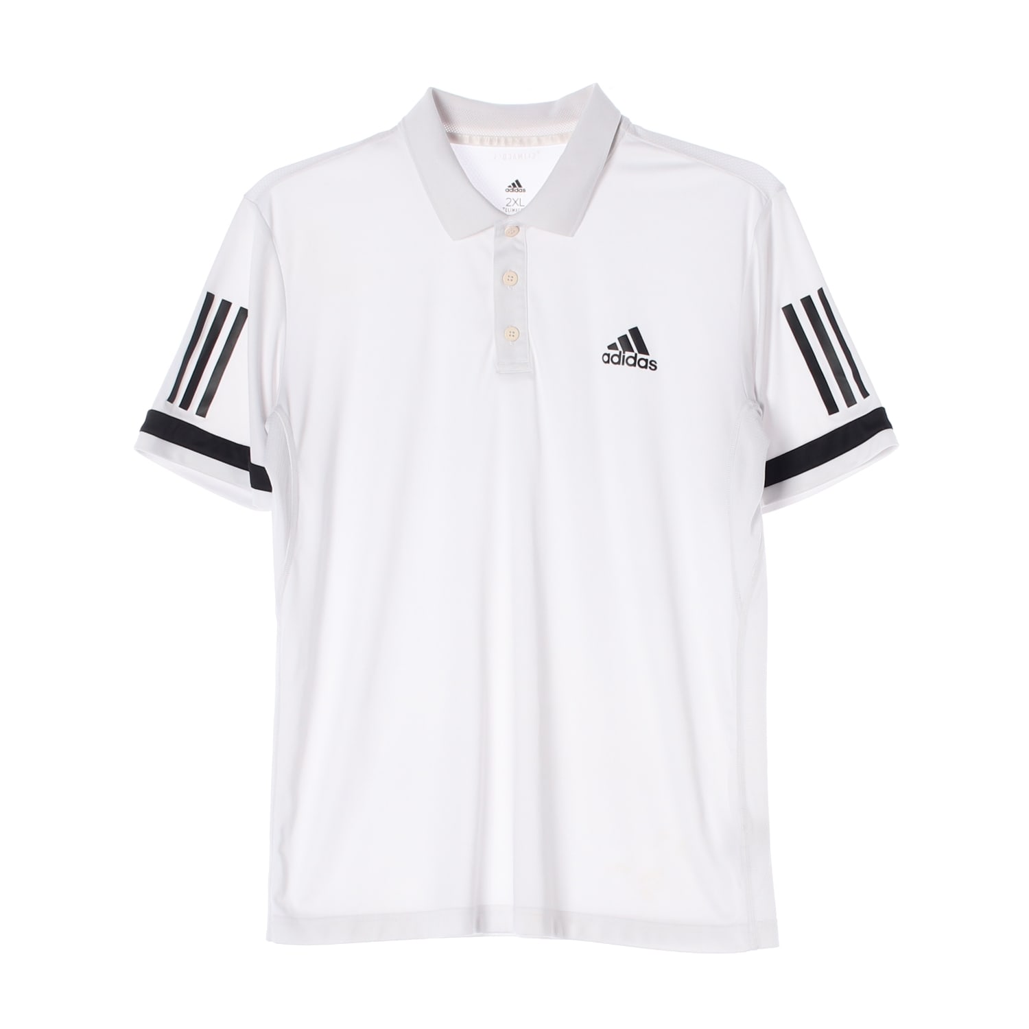 아디다스 CLIMACOOL 로고 프린트 삼선 폴로 반팔 티셔츠 이미지 1
