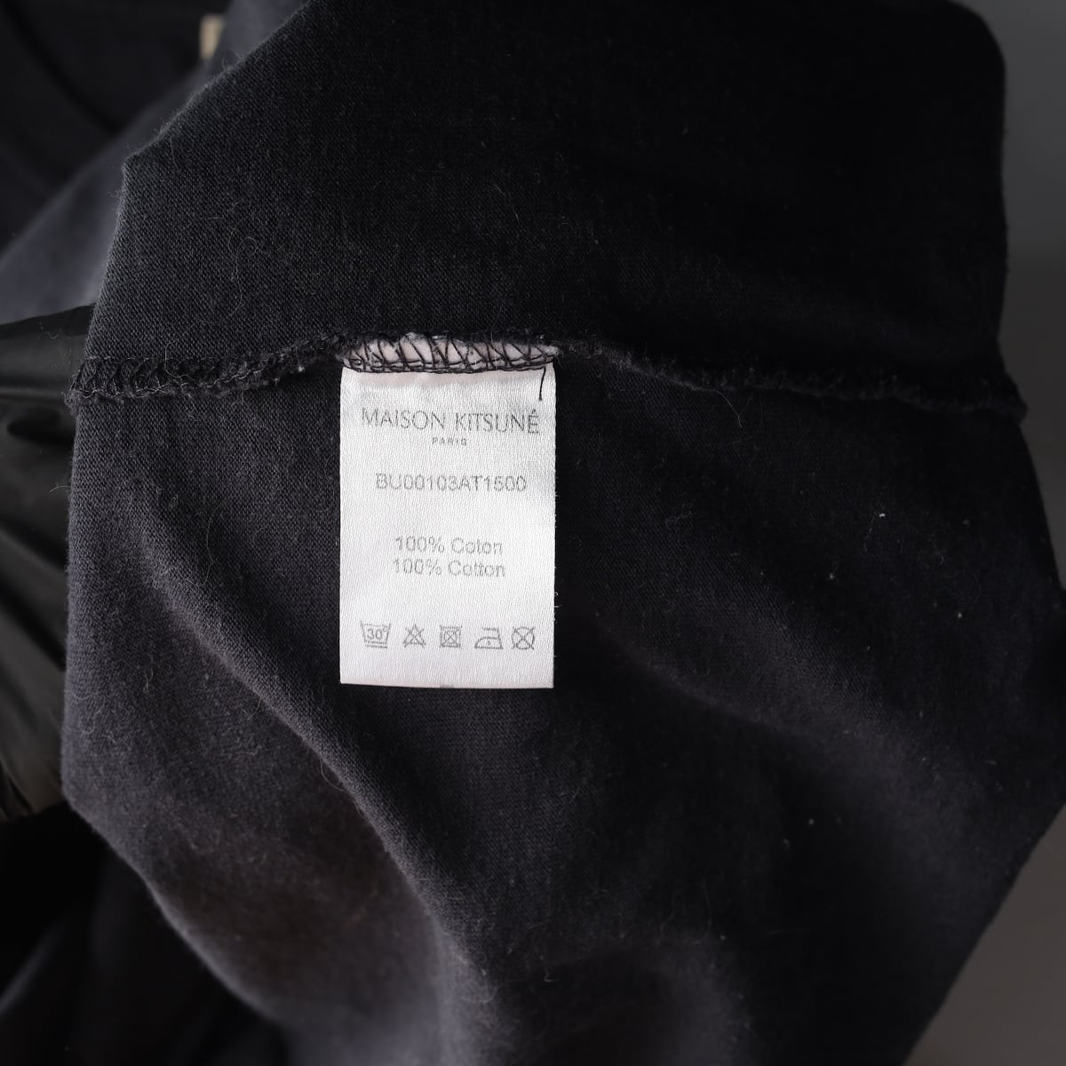 메종키츠네 더블 폭스 헤드 패치 크루넥 반팔 티셔츠 상세 이미지 4