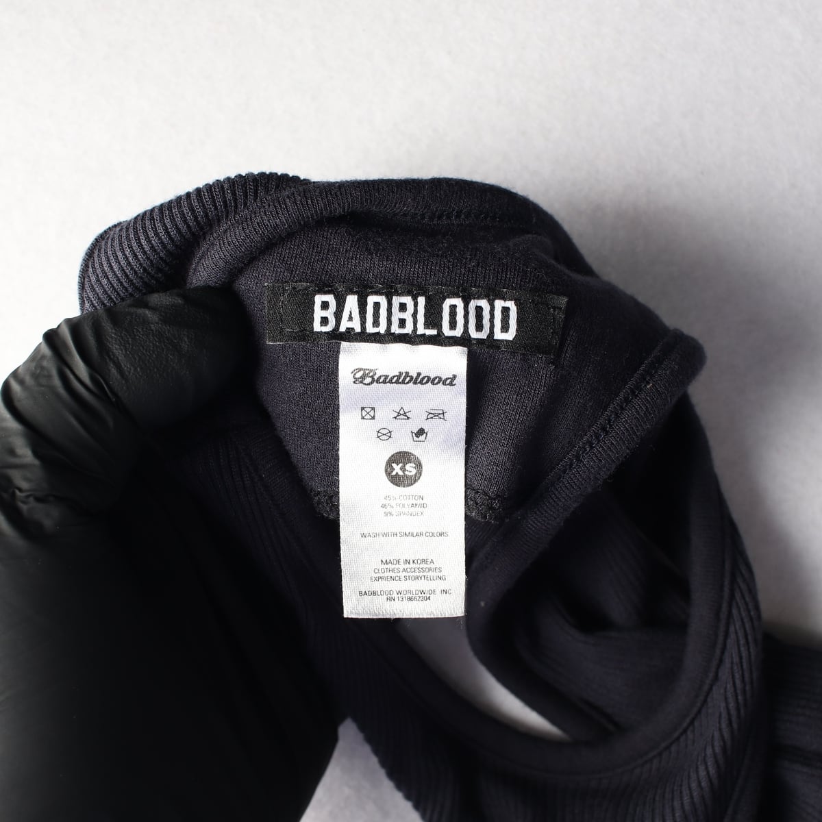 배드블러드 22FW 슬림핏 민소매 리브드 롱 원피스 상세 이미지 3
