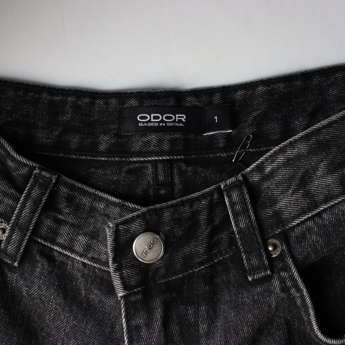 (새상품) 오도어 ODOR duke 듀크 버뮤다 팬츠 디스트로이드 데님 숏팬츠 상세 이미지 5