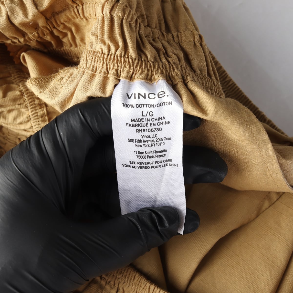 빈스 밴딩 와이드핏 면 숏팬츠 상세 이미지 4