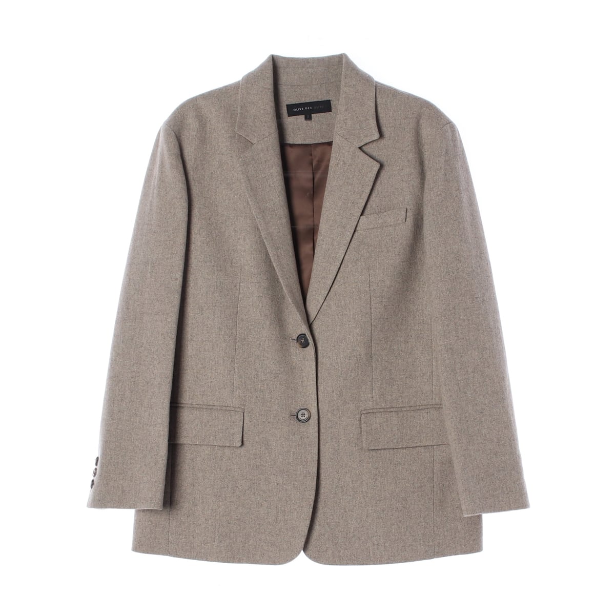 올리브데올리브 22FW 울 블렌드 블레이저 재킷 멜란지그레이 상세 이미지 1