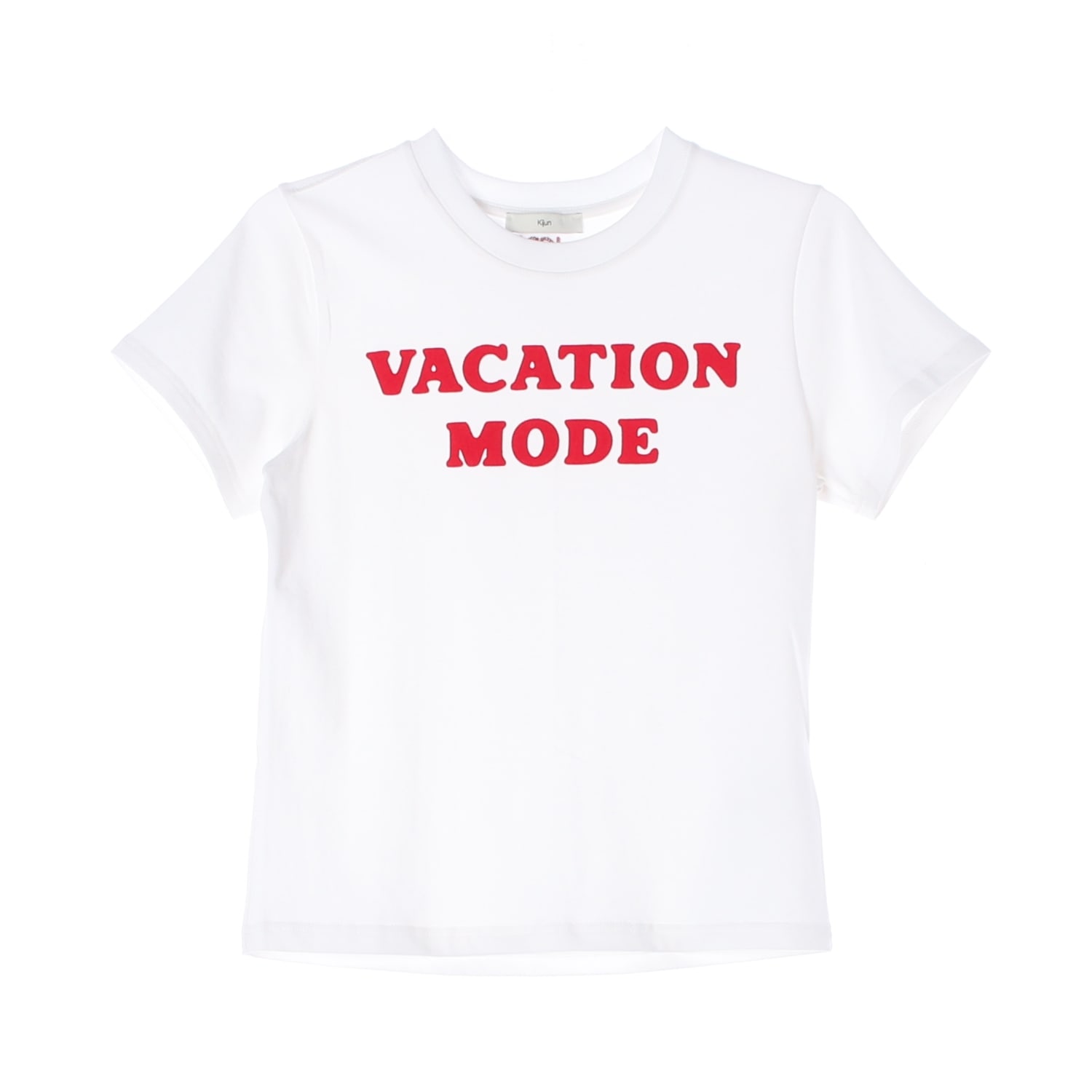 기준 25SS 'VACATION MODE' 그래픽 프린트 반팔 티셔츠 이미지 1