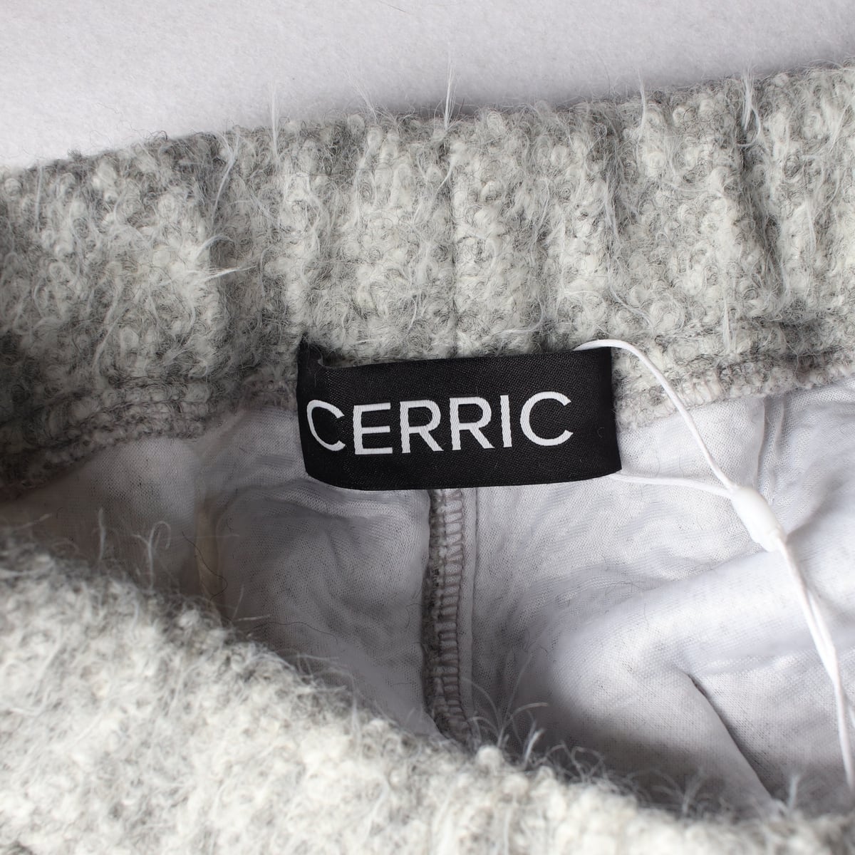 (새상품) 세릭 CERRIC 25FW 헤어리 울 와이드 팬츠 그레이 상세 이미지 3