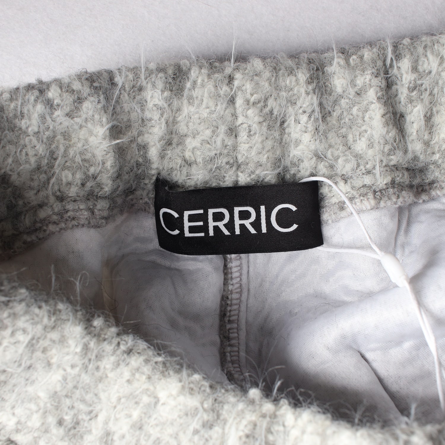 (새상품) 세릭 CERRIC 25FW 헤어리 울 와이드 팬츠 그레이 이미지 3