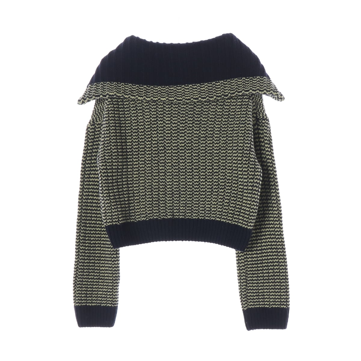 (새상품) 마시모두띠 22FW  울 블렌드 세일러 카라 니트 스웨터 상세 이미지 2