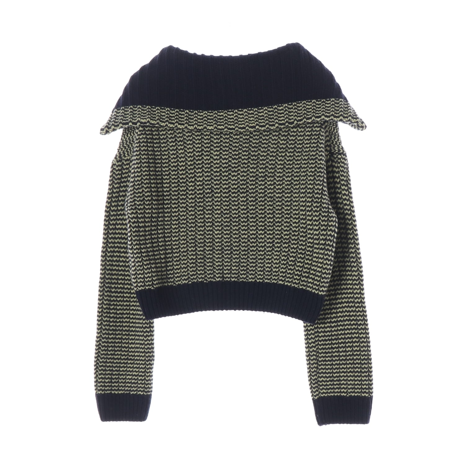 (새상품) 마시모두띠 22FW  울 블렌드 세일러 카라 니트 스웨터 이미지 2