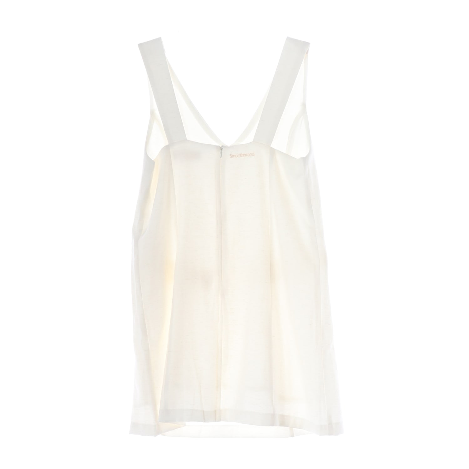 스무드무드 24SS Lull Mini Dress 린넨 슬리브리스 원피스 아이보리 이미지 2
