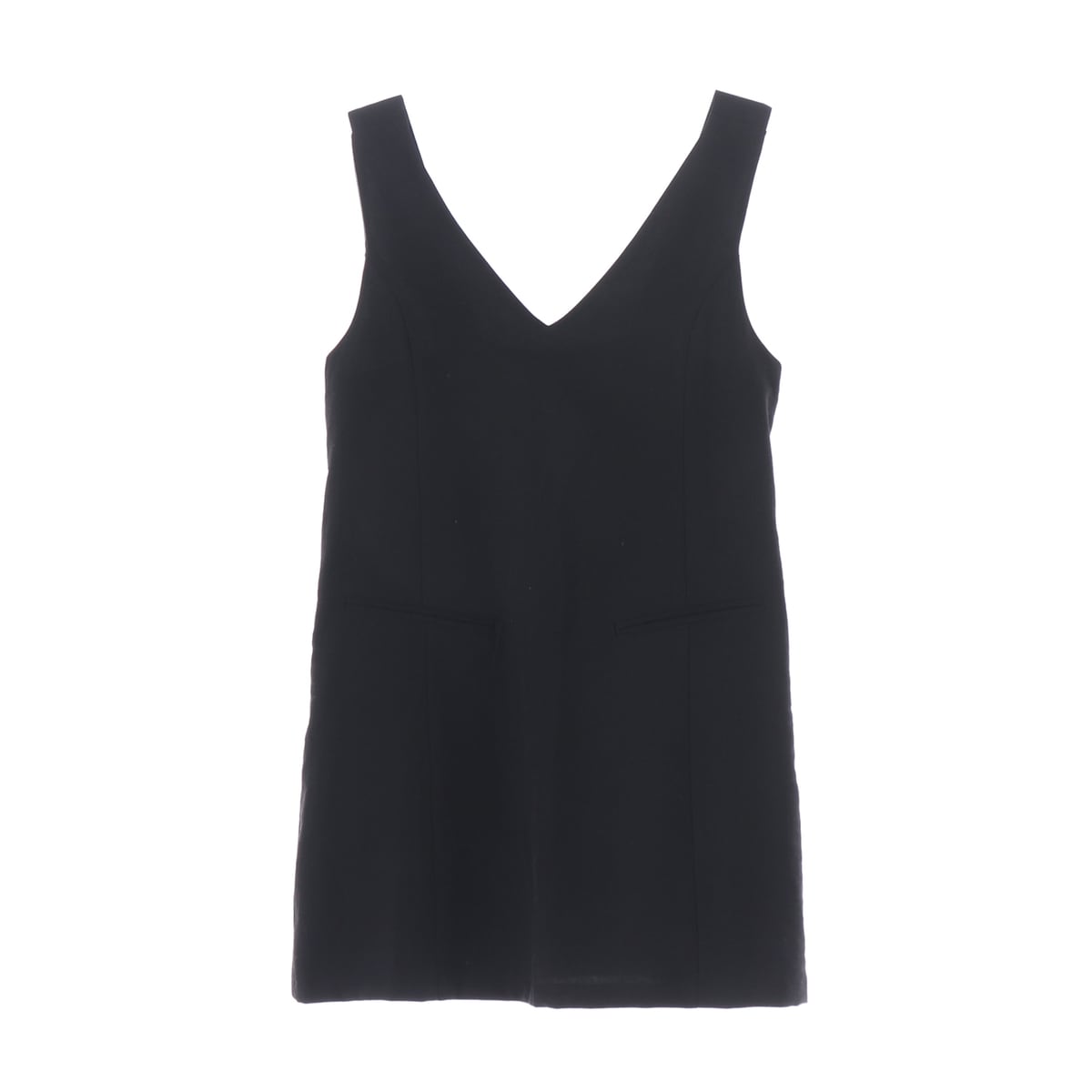 스무드무드 24SS Lull Mini Dress 린넨 슬리브리스 원피스 블랙 상세 이미지 1