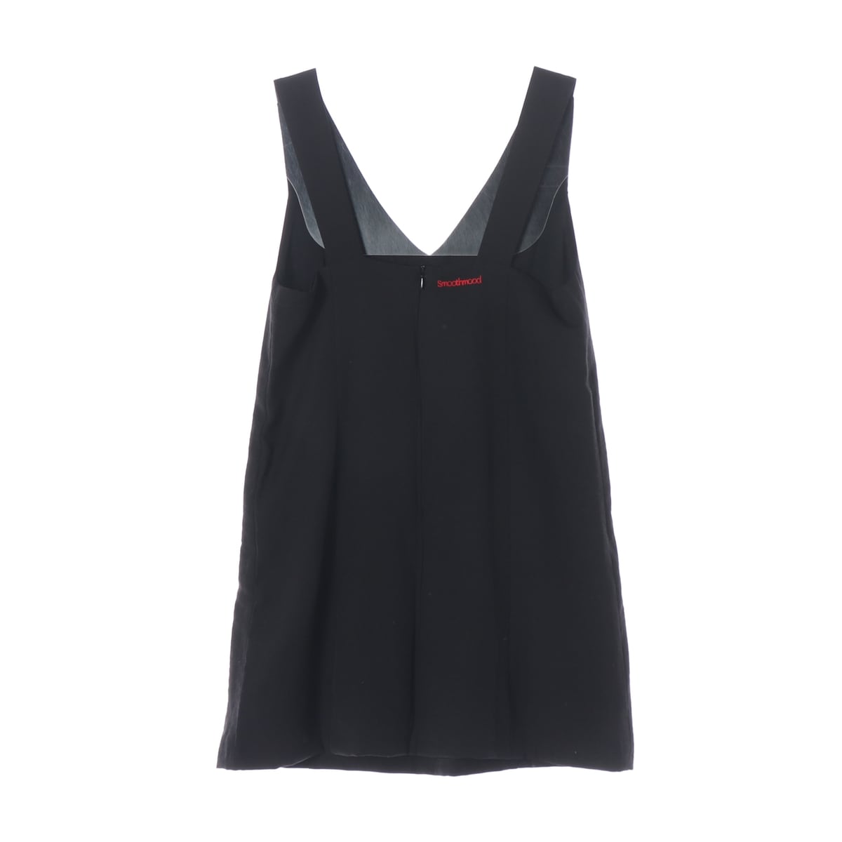 스무드무드 24SS Lull Mini Dress 린넨 슬리브리스 원피스 블랙 상세 이미지 2