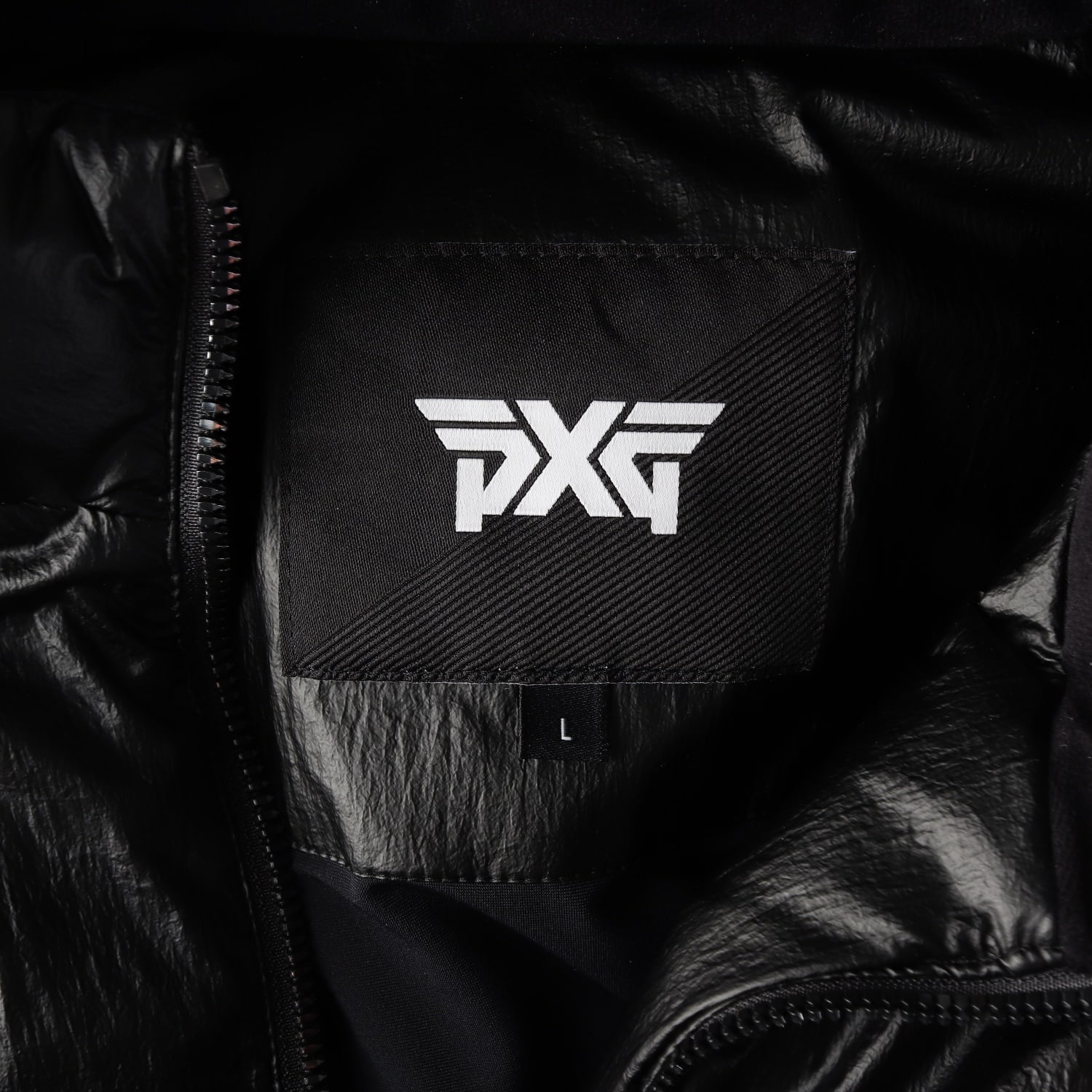 피엑스지 PXG 21FW 스컬 그래픽 구스다운 글로시 숏 패딩 다운 재킷 이미지 3