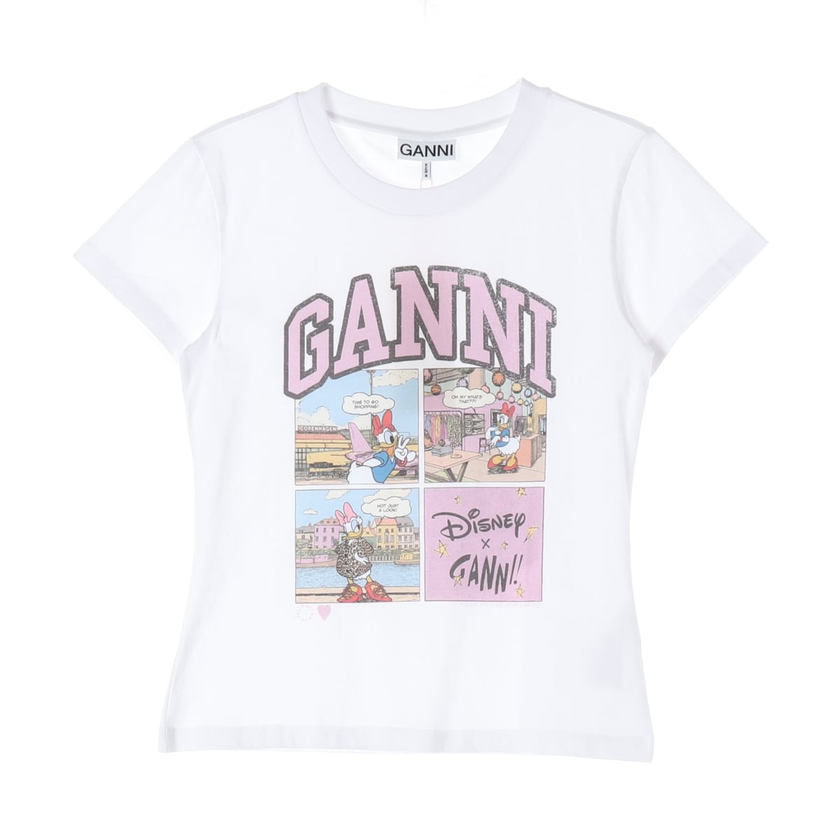(새상품) 가니 GANNI x 디즈니 25SS 데이지 덕 반팔 티셔츠 상세 이미지 1