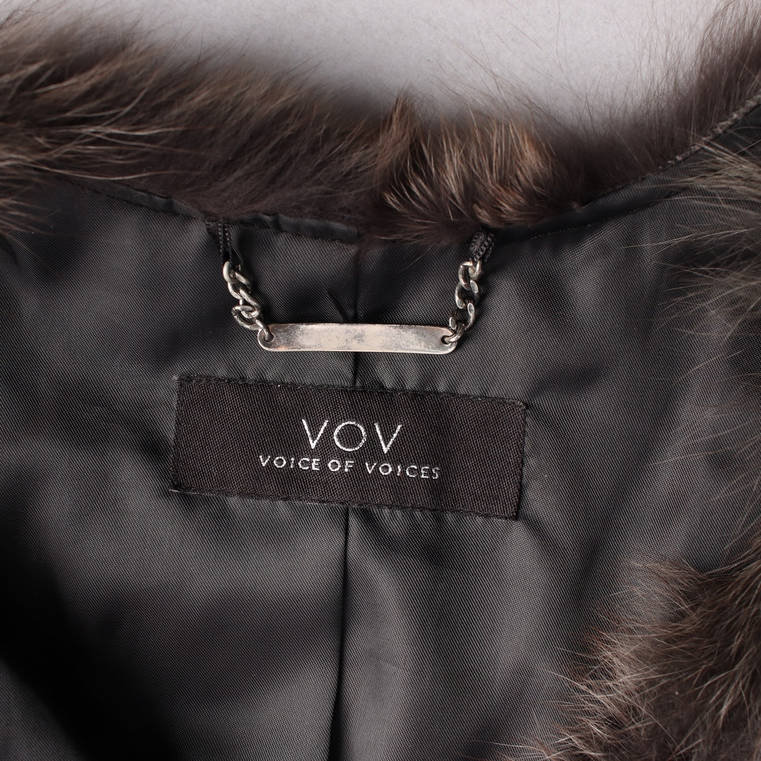 보브 VOV 여우털 모피 100% 퍼 조끼 베스트 이미지 3