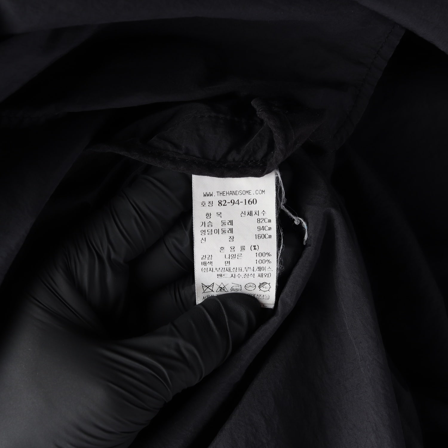 시스템 후드 반팔 스트링 플레어 롱 원피스 이미지 4