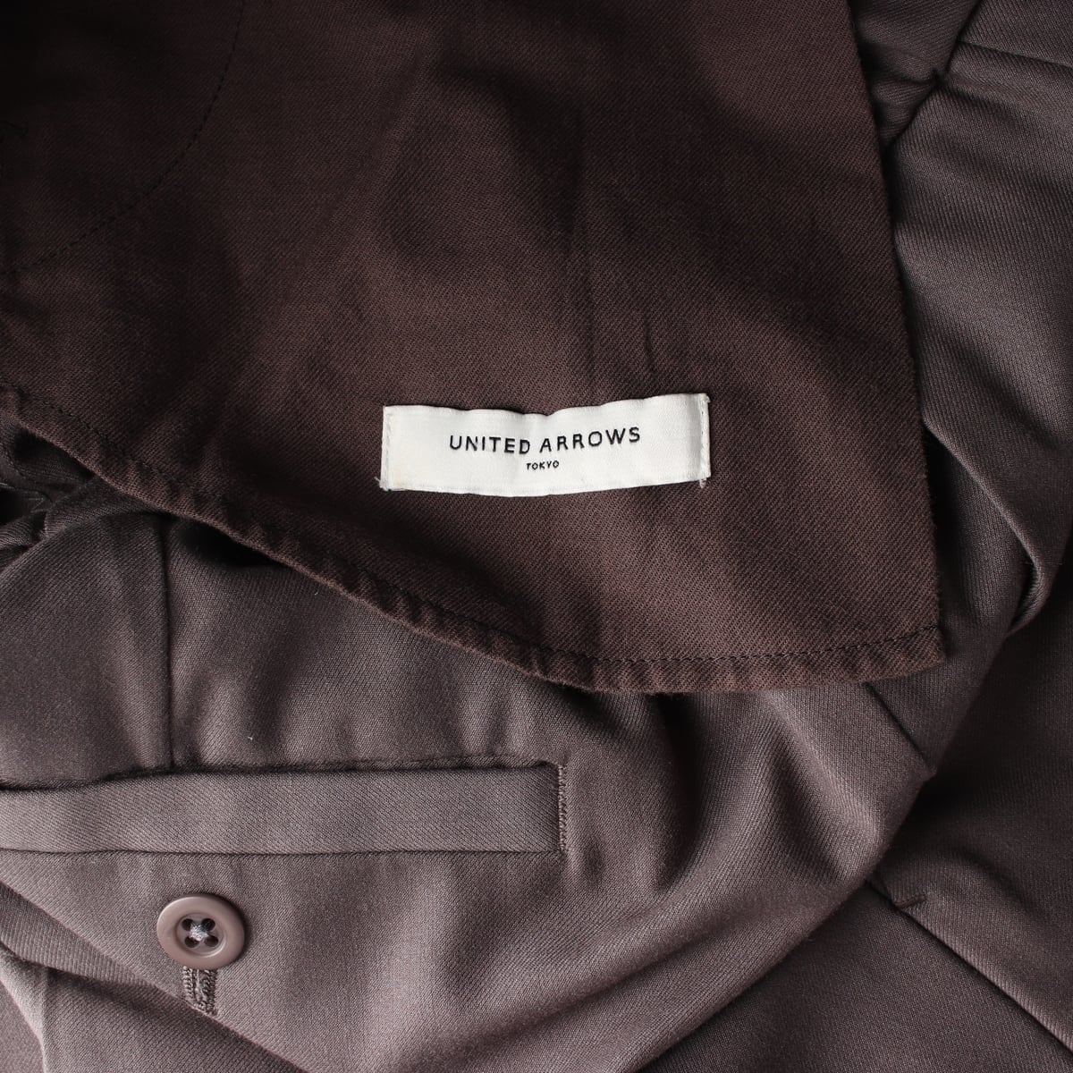 유나이티드 애로우즈 드로스트링 테이퍼드 슬랙스 상세 이미지 3