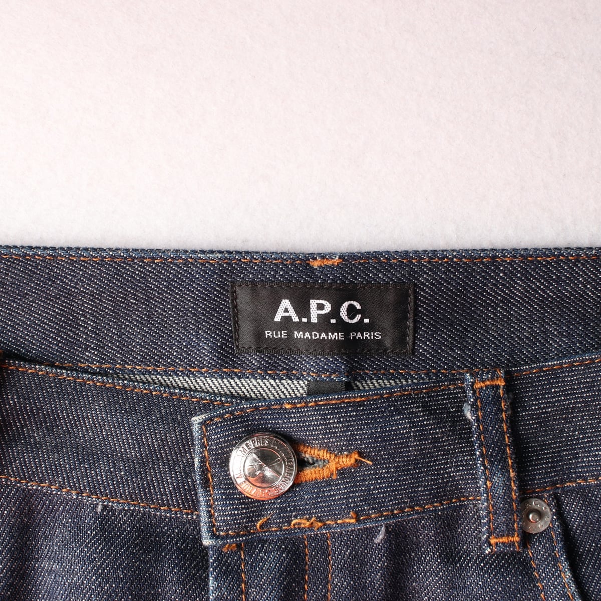 아페쎄 APC 생지 클래식 데님 숏 스커트 상세 이미지 3