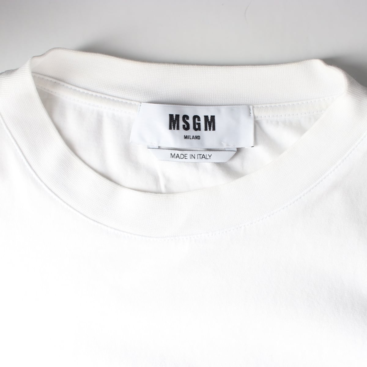 엠에스지엠 MSGM 레터링 로고 프린트 면 반팔 티셔츠 상세 이미지 3