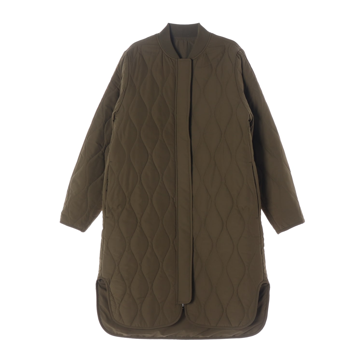 코스 22FW 퀼팅 지퍼 스트레이트핏 롱 패딩 이미지 1