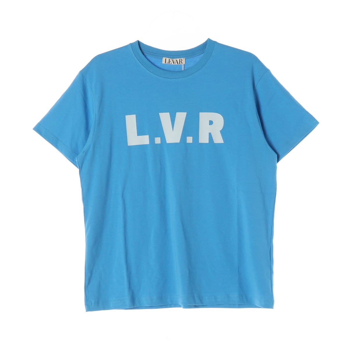 (새상품) 르바 25SS L.V.R 로고 프린트 면 반팔 티셔츠 상세 이미지 1