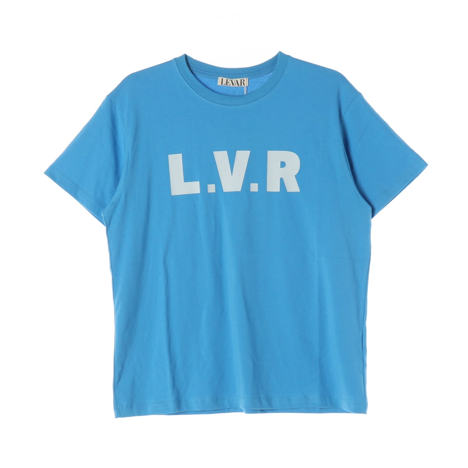 (새상품) 르바 25SS L.V.R 로고 프린트 면 반팔 티셔츠 이미지 1