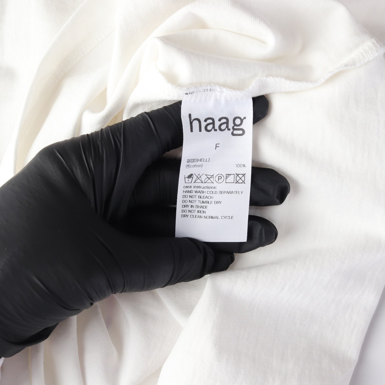 헤이그 haag 25SS 에센스 날짜 로고 프린트 반팔 티셔츠 이미지 4