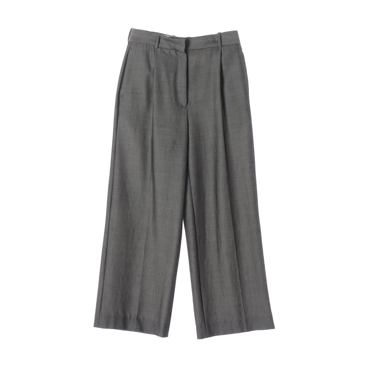 산드로 24FW 플리츠 와이드핏 울 블렌드 슬랙스 상세 이미지 1