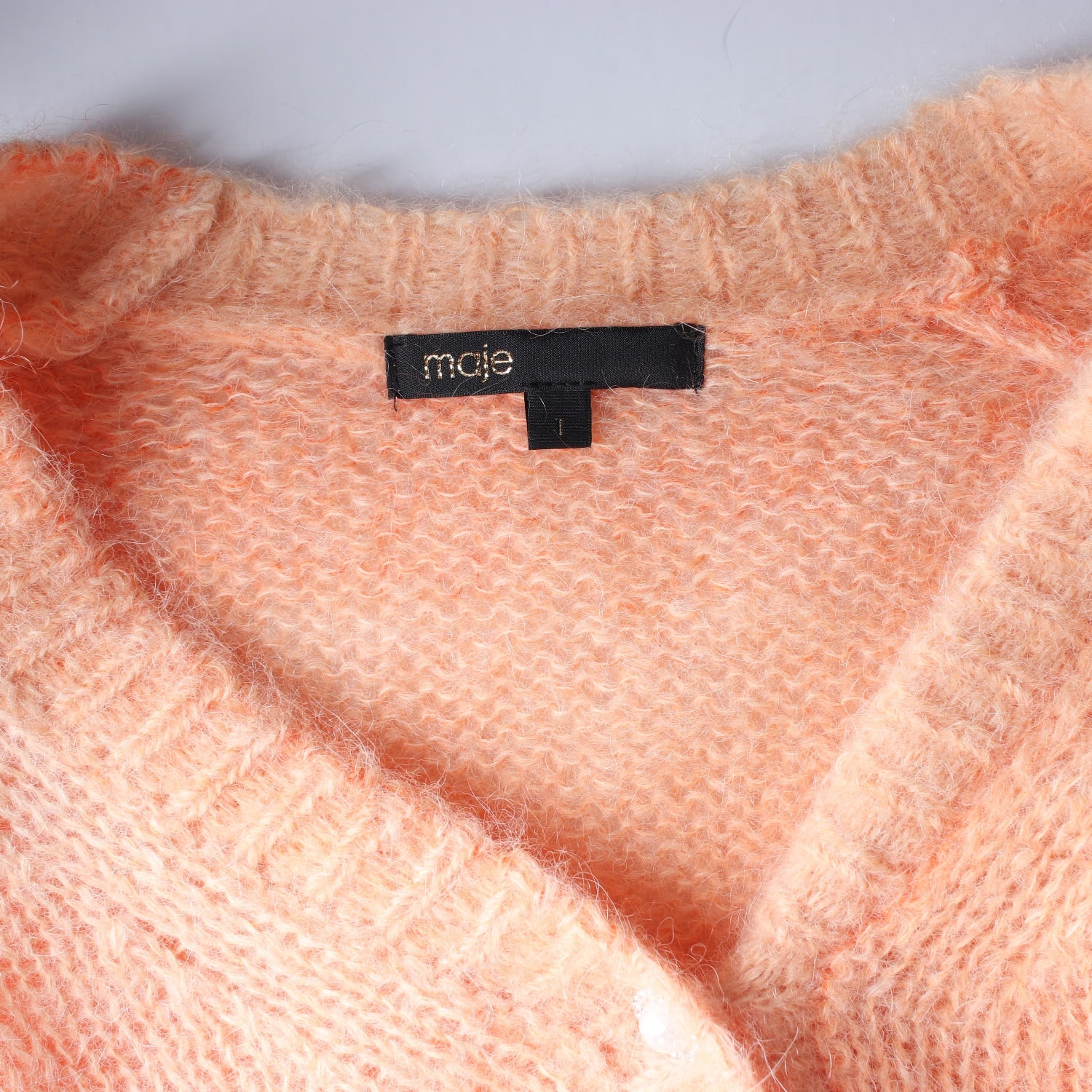 마쥬 21FW 알파카 모헤어 그라데이션 가디건 이미지 3