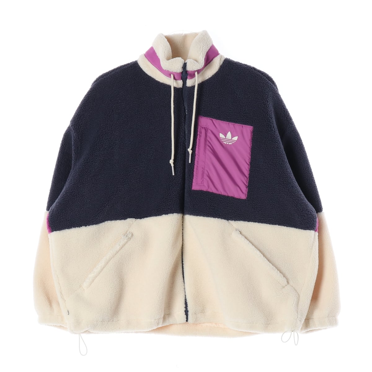 아디다스 22FW 오리지널 숏 쉐르파 오버핏 플리스 재킷 상세 이미지 1