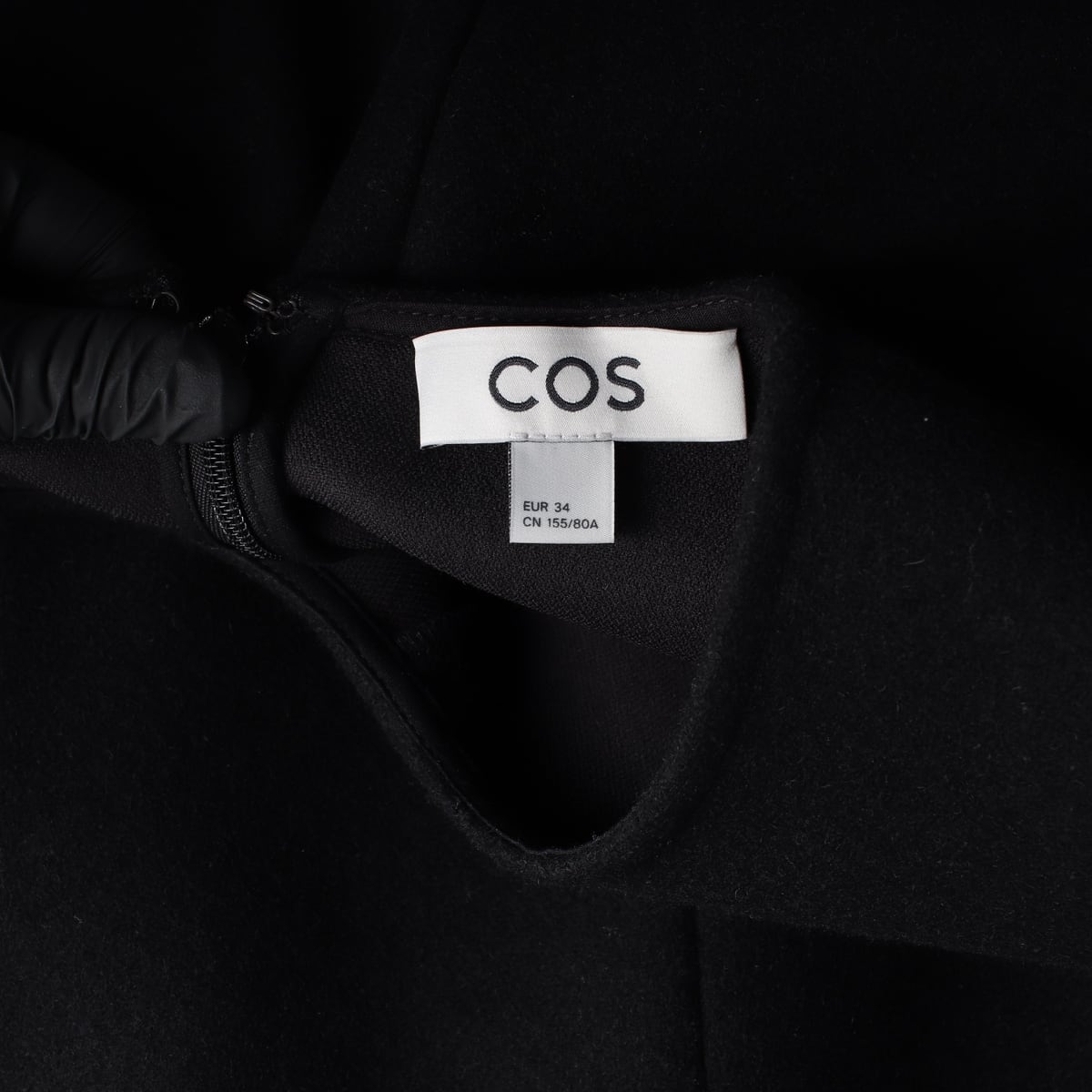 코스 COS 25FW 울 캐시미어 블렌드 라운드 베이직 숏 원피스 상세 이미지 3