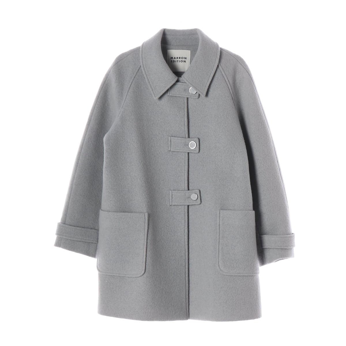 마론에디션 22FW 오버핏 울 알파카 블렌드 하프 코트 상세 이미지 1